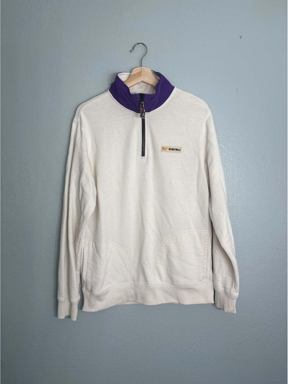 Without Walls quarter zip gorp adventure sweatshirt retro style